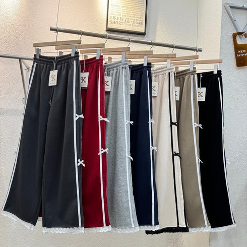 KELTIS Little Bow Decor Track Pants